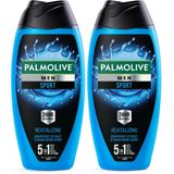 Palmolive Men Sport 5'i 1 Arada Canlandırıcı Erkek Duş Jeli 500 ml (2 paketi)