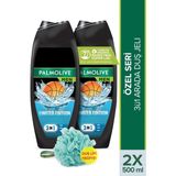 Palmolive Men TBF Limited Edition 2'li Duş Jeli 2×500 ml Ferahlatıcı 3'ü 1 Arada Etki
