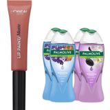 Palmolive Moments Nemlendirici Duş Jeli 500 Ml X 4 Adet + Loreal Paris Infaillible Lip Paint Matte 201 Ruj