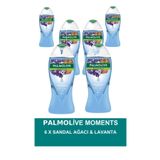 Palmolive Moments Sandal Ağacı ve Lavanta 6x500 ml Duş Jeli