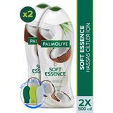 Palmolive Soft Essence Hindistan Cevizi 2'li Duş Jeli 500 ml + Seyahat Kiti Hediye