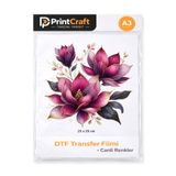 Palo Santo 23x25 cm ÇİÇEK Modeli Ütü ile Yapışan DTF Transfer Baskı (A3)