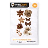 Palo Santo 6 - 12 cm (8 Model) Çiçek ve Yıldız Modelli Ütü ile Yapışan Transfer Baskı (A4)