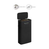 Paloma 40l Tek Yıkanabilir Bölmeli Katlanabilir Kumaş Kirli Çamaşır Sepeti Ink Black