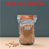 Palpak Büyük Boy Bakır Metal Kapaklı Kavanoz Görünümlü Saklama Poşeti 10 Adet (17X27 cm -1000 ml ) - 17 x 27 cm