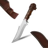 Palta Outdoor Aslan Başlı Yelkenli Model Paslanmaz Çelik Ekstra Keskin Hakiki Deri Kılıf Hediyeli Şef Bıçağı