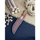 Palta Outdoor Outdoor Bıçak Rambo Bıçağı Avcı Bıçağı Kamp Malzemesi Paslanmaz Çelik Deri Kılıflı Hediyelik Eşya