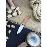 Palta Outdoor Piknik Çakısı Kamp Bıçağı Katlanabilir Çakı Outdoor Bıçak Deri Kılıf Sapelli Ağacı Saplı