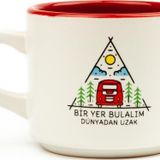 Palto Tasarım Bir Yer Bulalım Dünyadan Uzak 02 Beyaz Venüs Kupa - Hediye Seramik Kupa