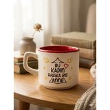 Palto Tasarım Bu Kadın Harika Bir Anne Beyaz Venüs Kupa - Hediyelik Kupa Fincan Mug - 1 Adet - 195 ml
