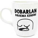 Palto Tasarım Dobarlan Bırakma Kendini Krem Oval Kupa
