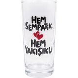 Palto Tasarım Hem Sempatik Hem Yakışıklı Rakı Bardağı - Saydam - 175 ml