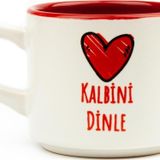 Palto Tasarım Kalbini Dinle Beyaz Venüs Kupa - Hediye Seramik Kupa