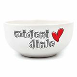 PALTO TASARIM Mideni Dinle Krem Seramik Kase - Hediye Seramik Kase