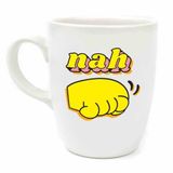 Palto Tasarım Nah! Krem Oval Kupa - Hediye Seramik Kupa