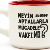 Palto Tasarım Neyim Ben? Aptallarla Mücadele Vakfı Mı? Beyaz Venüs Kupa - Hediye Seramik Kupa