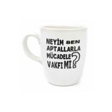 Palto Tasarım Neyim Ben, Aptallarla Mücadele Vakfı Mı? Krem Oval Kupa