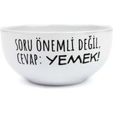 Palto Tasarım Soru Önemli Değil, Cevap: Yemek! Tasarım Seramik Kase