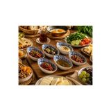 PALU GASTRO Alhambra Porselen Kahvaltılık Kase Seti, 6'lı, İç Mekan Kullanımı için, 10x5x3 cm
