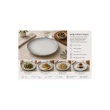 PALU GASTRO Bonna Porselen Iris Gourmet Düz Tabak, 21 Cm, Mikrodalgada Kullanılabilir, İç Mekan