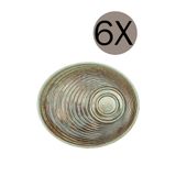 PALU GASTRO Coral Porselen Sunum Tabağı, Mikrodalgada Kullanılabilir, Oval, 20x17 Cm, 6'lı Takım