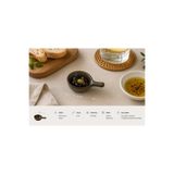 PALU GASTRO Glorie Optiva Mini Sunum Tavası Porselen Sosluk, İç Mekan için, 10x5x3 cm