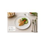 PALU GASTRO Gourmet Düz Porselen Tabak, Beyaz, Mikrodalga ve Bulaşık Makinesinde Kullanılabilir, 17 cm