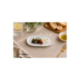 PALU GASTRO Iris Gourmet Porselen Oval Tabak, Meze ve Sos Sunumu için, 15x8.5 cm