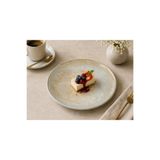 PALU GASTRO Luz Gourmet Porselen Düz Tabak, Kahvaltı ve Tatlı Servisi için, 17 cm