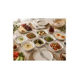 PALU GASTRO Moove Kare Mini Kase Porselen Kahvaltılık Sosluk, 8x8.5 cm, 6 Adet, İç Mekan Kullanımı
