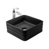 Paluci Arte Black Kare Lavabo