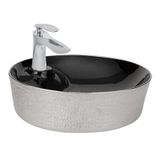 Paluci Mona Black Silver Yuvarlak Lavabo