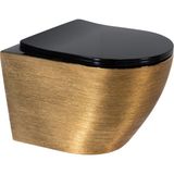Paluci Twist Black Gold Kanalsız Asma Klozet - Altın