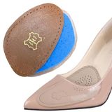 Palwin Ayakkabı Numara Küçültme Pedi, Hakiki Deri Ön Tabanlık, Stiletto Için Kaydırmaz Yarım Ayakkabı Tabanlığı, 1 Çift (36-40, Kahve)