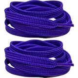 palwin Exclusive 120 cm Ayakkabı Bağcığı, Yassı Çift Katmanlı Örgülü Nike Adidas Vans Için Bağcık - Mor