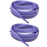 Palwin Palspor 120 cm Yassı Sneaker Ayakkabı Bağcığı, Çift Katmanlı Örgülü Günlük, Spor, Nike Converse Adidas Vans Marka Ayakkabılara Uygun Bağcık (1, Lila)