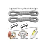 Palwin Takbırak Manyetik Elastik Bağcık, Çocuk, Yaşlı, Spor, Bot Için Lastikli Ayakkabı Bağcığı - Açık Gri