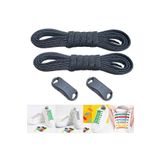Palwin Takbırak Yeni Nesil Pratik Bağcık, Shoelace, Klipsli Lastikli Bot, Çocuk, Ayakkabı Bağcığı, Koyu Gri