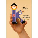 Palyaçolu Ahşap K Harfi - Renkli ve Eğlenceli Tasarım (10 Cm)