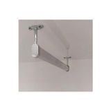 Pamadoor Oval Alüminyum 50Cm Cm Dolap Içi Askı Borusu 2 Adet Flanş Vidaları Ersa125, One Size