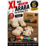 PAMEPAW (3D) Araba 4'lü Taş Boyama Seti – 4'lü Figür, 6 Renk Boya ve 1 Fırça – Çocuklar ve Çiftler AktiviteÇocuk Gelişimi Boyama Etkinlik Seti Zoo Painting