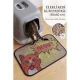 PAMEPAW Elekli Kedi Kumu Paspası Kedi Köpek Tuvalet Önü Paspas Kedi Köpek Matı Elekli Paspas 40x60