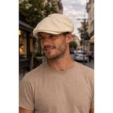 PaminBags Aksesuar Keten Parçalı Beckham Peaky Blinders Kasket Şapka ÜN0075 - Standart - Krem