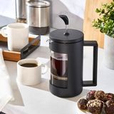 Pamir Bitki Çayı ve Filtre Kahve Demliği French Press 800 ml Siyah - Renkli