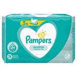 Pampers Sensitive Islak Bebek Mendili, 3 paket, 156 Islak Mendil