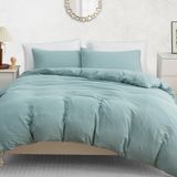 Pamposh King Size Nevresim Takımı - Ekstra Yumuşaklık ve Konfor için Önceden Yıkanmış Mikrofiber Yatak Seti - Her Mevsim için Fermuarlı Hafif Birinci Sınıf Yorgan Kılıfı Seti