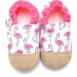 Pamuk Astarlı Kaydırmaz Taban Bebek Patik Flamingo, Ev Botu Terliği Kreş Ayakkabısı Panduf F-834