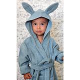 Pamuk Hanım %100 Pamuklu Yumuşacık Unisex Kız-Erkek Çocuk Havlu Bornoz Kulaklı Tavşan/denizyeşili - Deniz Yeşili - 1 - 2 Yaş