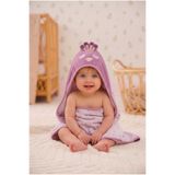 PAMUK HANIM OUTLET %100 Pamuklu Kız-Erkek Bebek-çocuk Banyo Havlu Kundak Lila/ BAYKUŞ