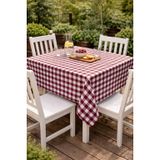 Pamuk Pötikare Masa Örtüsü 160x170 cm – Yıkanabilir, Dayanıklı, Balkon, Bahçe, Mutfak ve Piknik İçin (Bordo)